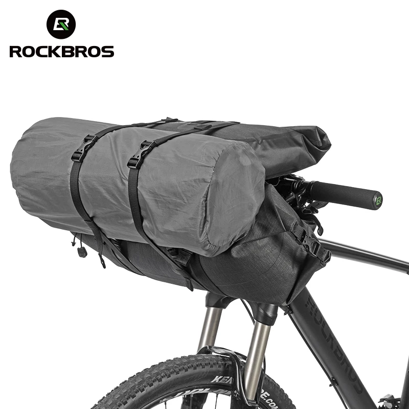 

ROCKBROS Bicycle Front Tube Big Capacity Bag Waterproof MTB Cycling Handlebar Bags Front Frame Pannier Bike Accessories