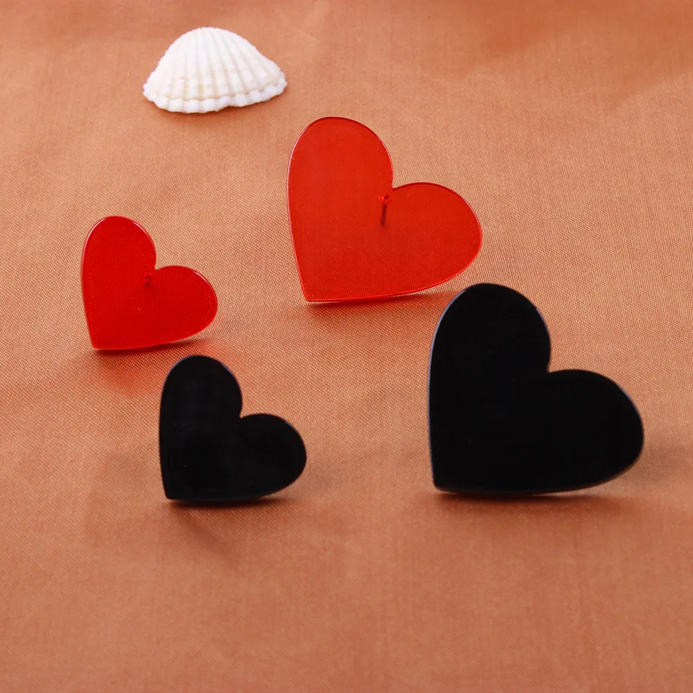 SexeMara простой дизайн геометрические серьги женские прозрачные большие круглые