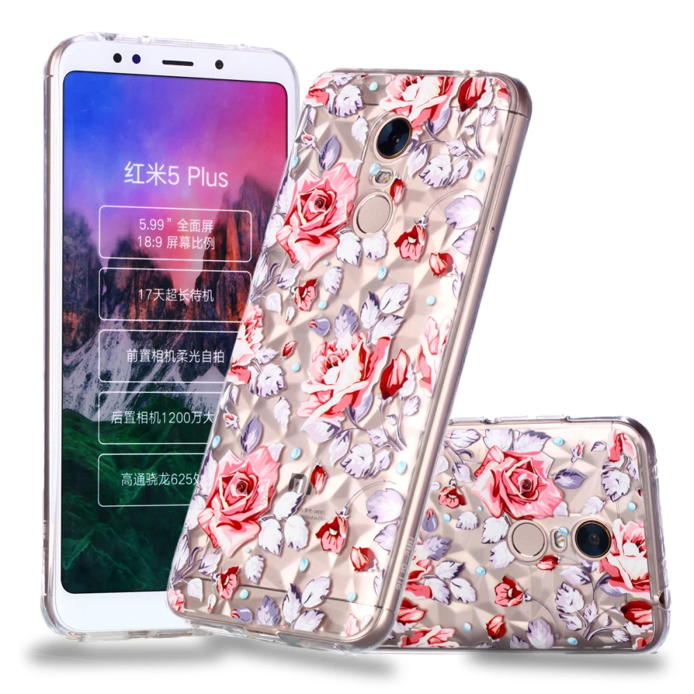 Силиконовый 3D-чехол для телефона Xiaomi Redmi 5 5Plus чехол 6 6A Note 5A 5Pro 6Pro | Мобильные