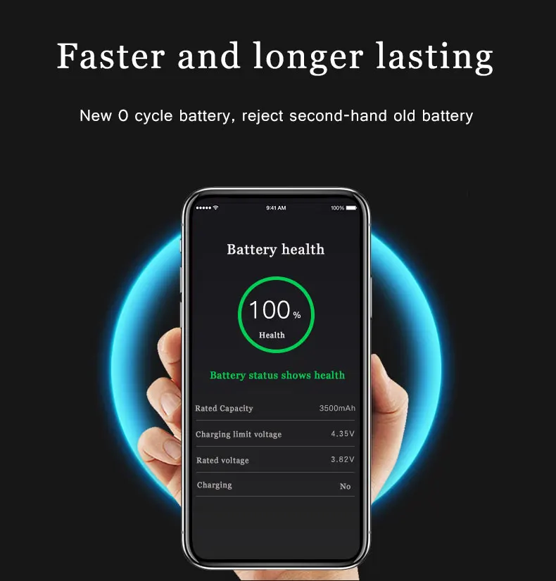 Оригинальный мобильный телефон полимерный аккумулятор для iPhone 6 6s Plus замена