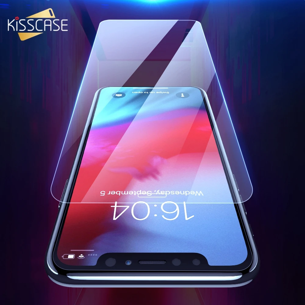 KISSCASE 3D HD закаленное защитное стекло для iPhone 6 6S 7 8 Plus X XS Max XR 5 5S SE 4 Защита
