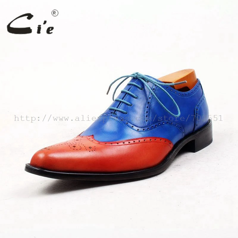 Cie/Мужские дышащие повседневные кожаные ботинки с острым носком на шнурках 100%