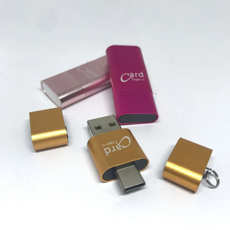 Высокое качество! Кардридер Mini Typ C USB Micro SD OTG адаптер micro кардридер tf|Карты памяти| |