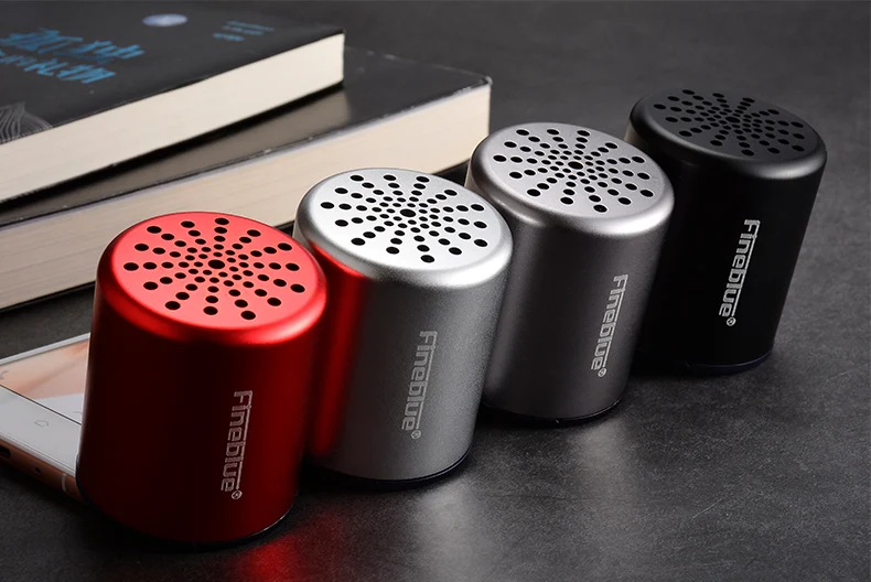 Fineblue MK10 Bluetooth динамик стерео 3D стерео сабвуфер TWS мини металлический беспроводной Hands-free маленький динамик аксессуары черный