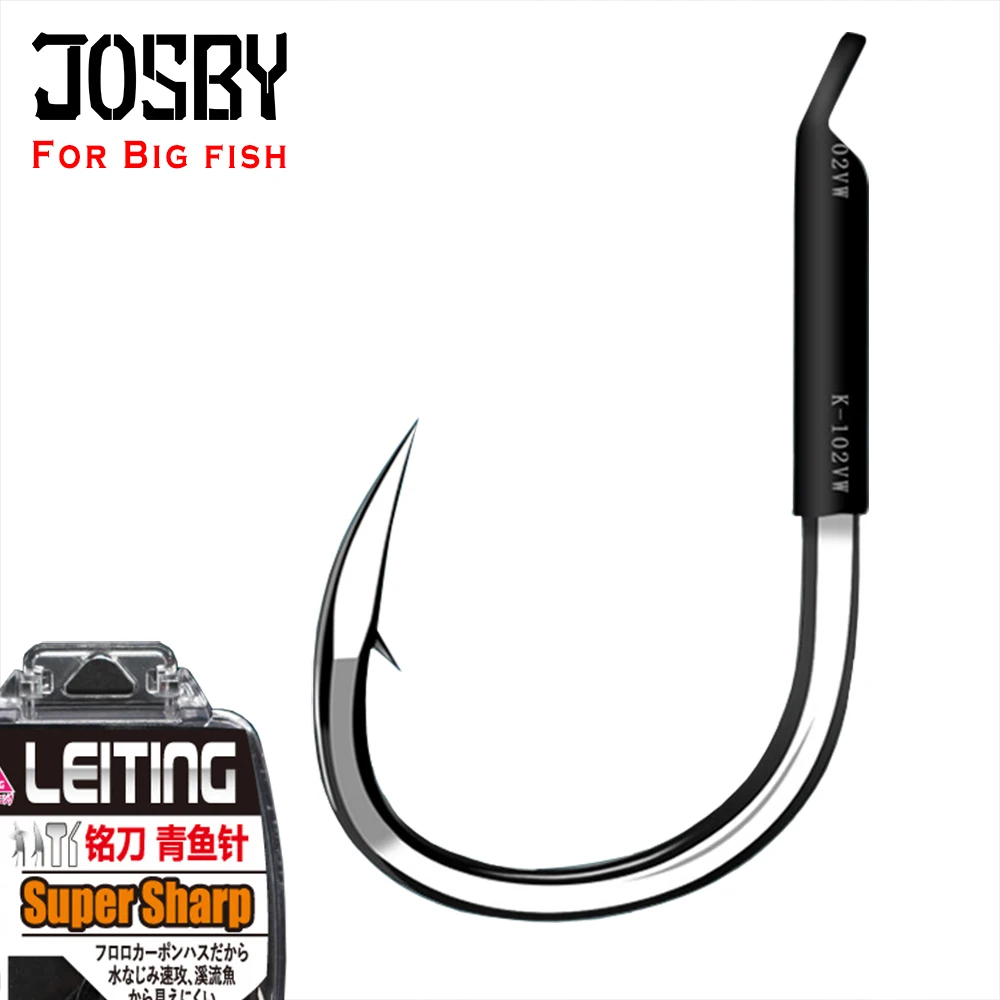 JOSBY 5 шт 12 рыболовные Крючки #3 #12 Высокоуглеродистая сталь углеродистая черная