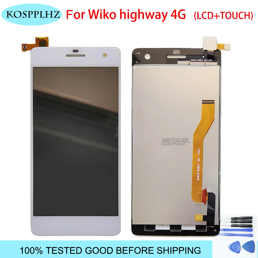 100% новый протестированный ЖК дисплей для Wiko Highway 4G кодирующий преобразователь
