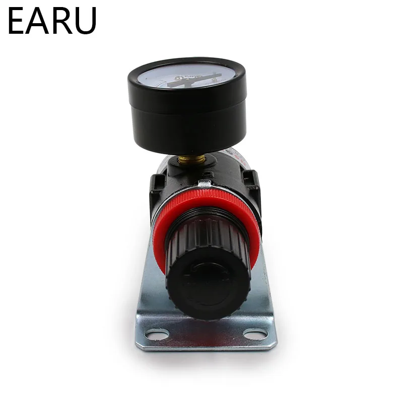 1pc AFR-2000 Pneumatic Filter Air Treatment Unit Pressure Regulator Compressor Reducing Valve Oil Water Separation AFR2000 Gauge