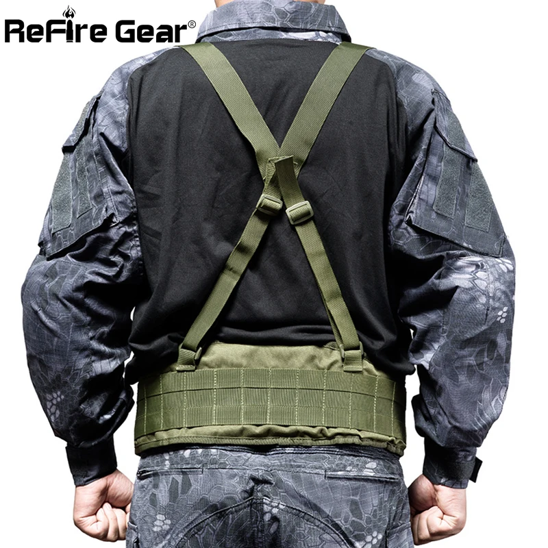 ReFire Gear Molle армейский боевой тактический пояс для мужчин SWAT Soldiers камуфляж военный