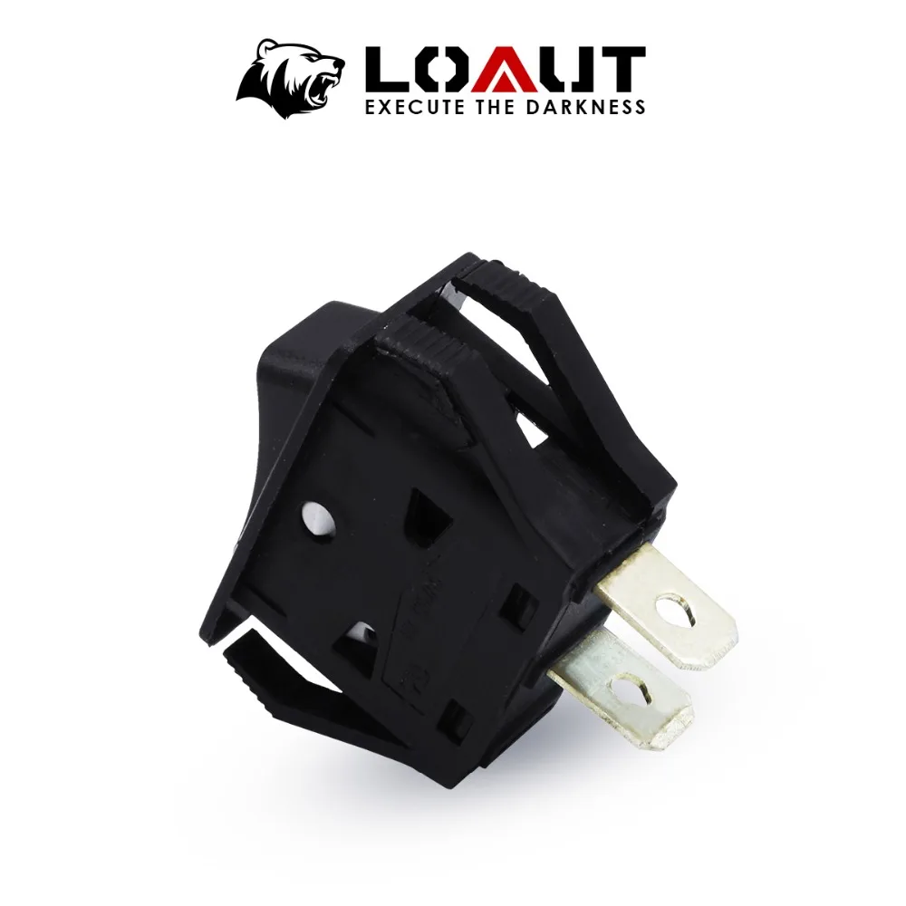 LOAUT 2019 High Qulaity Waterproof 2Pin 10mmx15mm Universal Single Control Switch On Off Rocker Switches with Wire 12A 125V 250V |