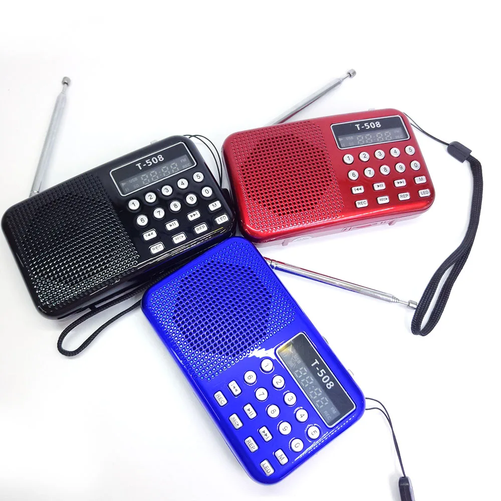 Портативный fm-радио динамик мини приемник с стерео громкий Поддержка FM USB Micro TF