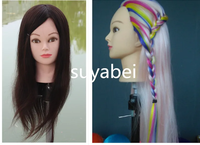 Голова манекена из 100% натуральных волос голова кукла с волосами манекен для