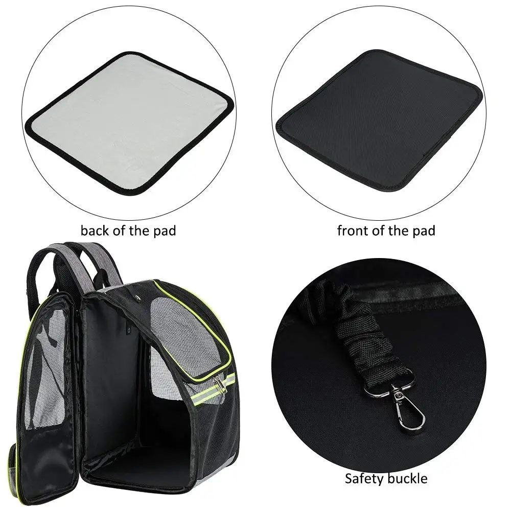 Pet Carrier Backpack For Small Dogs Or Cats Breathable Mesh Puppy Pack For Travel, Hiking, Walking, Cycling& Outdoor Use