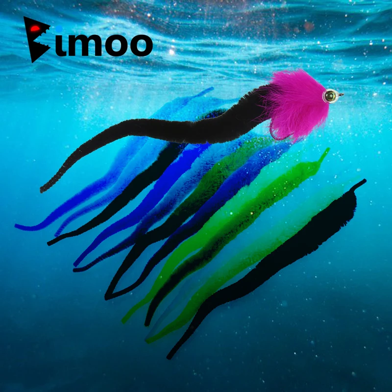 5 шт. пакет для рыболовной приманки Bimoo черный синий зеленый серый