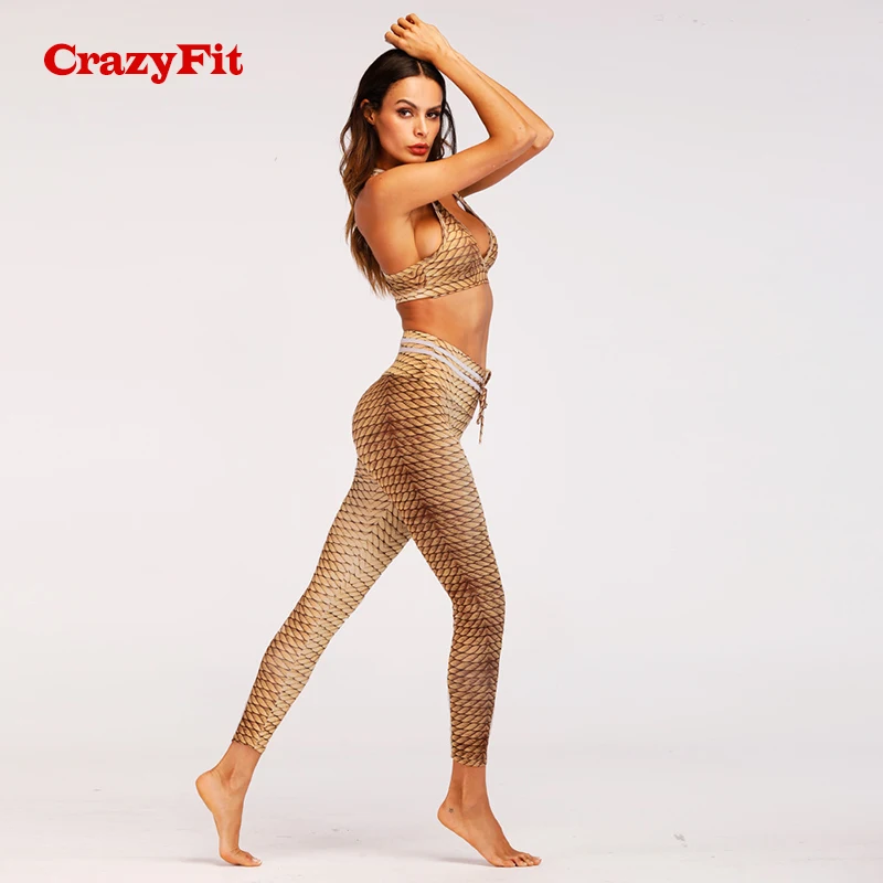 Женский Быстросохнущий Спортивный костюм CrazyFit спортивный из 2 предметов для