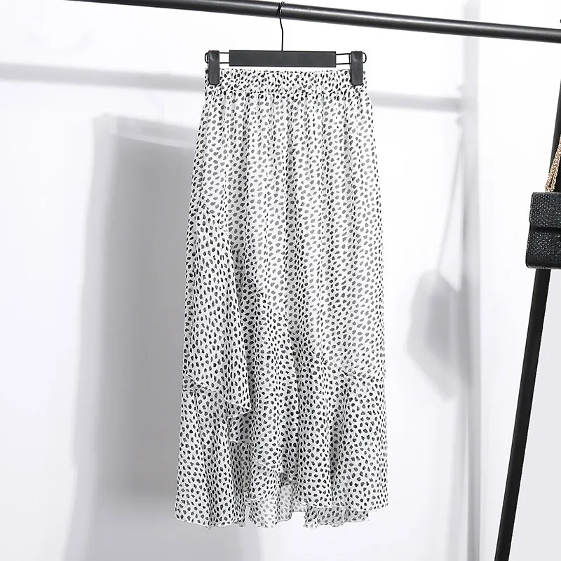 Женские шифоновые юбки 2019 весна лето Модные женские элегантные винтажные с
