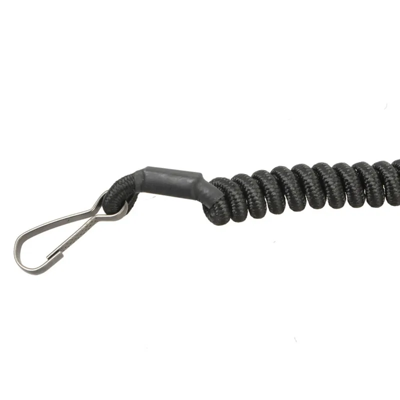 Tactical Telescopic Sling Lanyard Nylon Rope Security Gear Tool Anti lost Phone Keychain For Airsoft Outdoor Hiking Camping ~|for airsoft|tactical