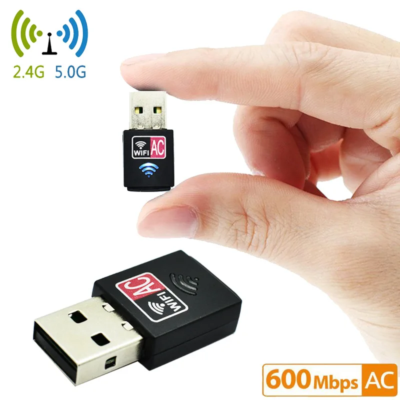 AC600M Двухдиапазонная USB беспроводная сетевая карта 5G mini 2 4G внешний wifi приемный