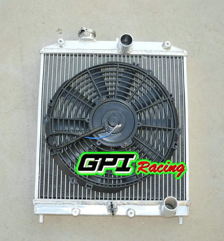 2-рядный алюминиевый радиатор + вентилятор 92-00 для Honda FOR CIVIC EJ/EK/DEL SOL EG/INTEGRA DB DC 93 |