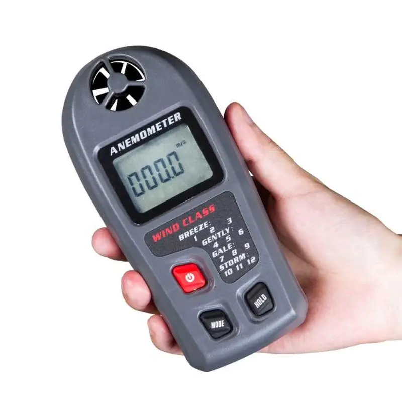 MT-20 переносной ЖК-дисплей цифровой анемометр счетчик Анемометр Windmeter 30 м/с Ручные измерения инструмента