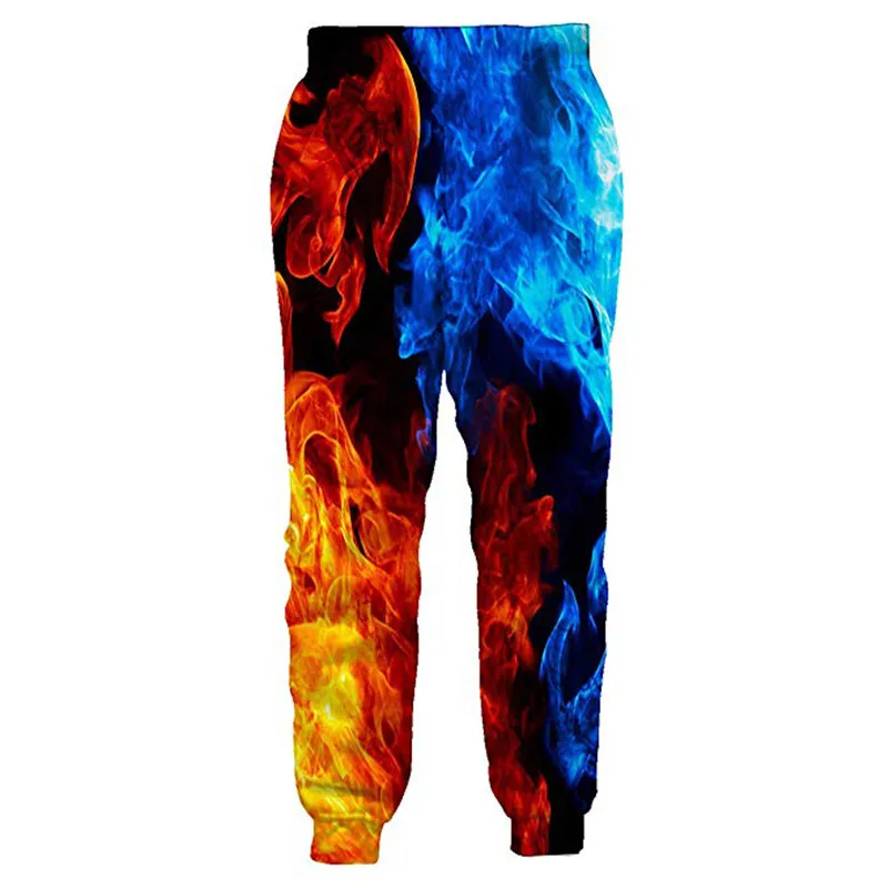 Крутые спортивные штаны Ice Fire повседневные эластичные для фитнеса свободные в