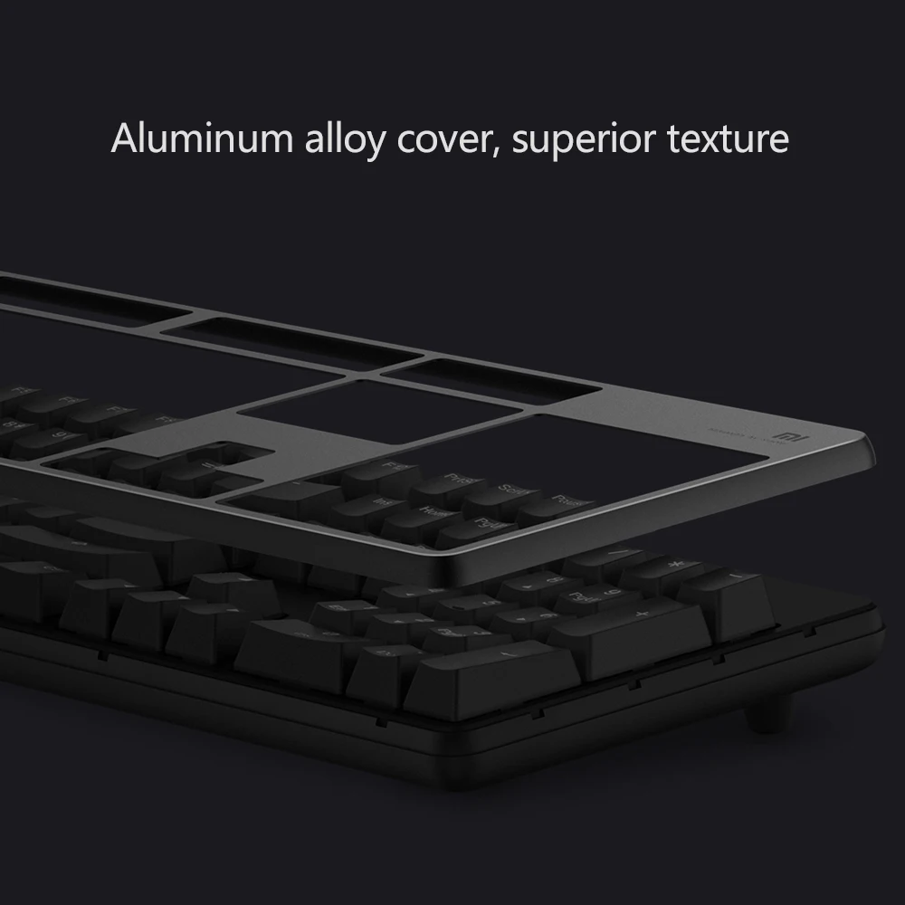 Оригинальная Xiaomi mi клавиатура Ga ng с 104 клавишами RGB светодиодный чехол подсветкой