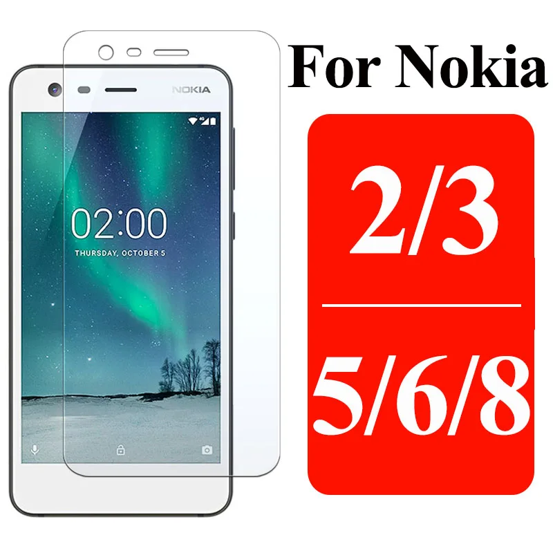 Защитное стекло для Nokia 8 6 5 3 2 Защита экрана Tremp закаленное Noka Nokia2 Nokia3 Nokia5 Nokia6 Noka8 Cam
