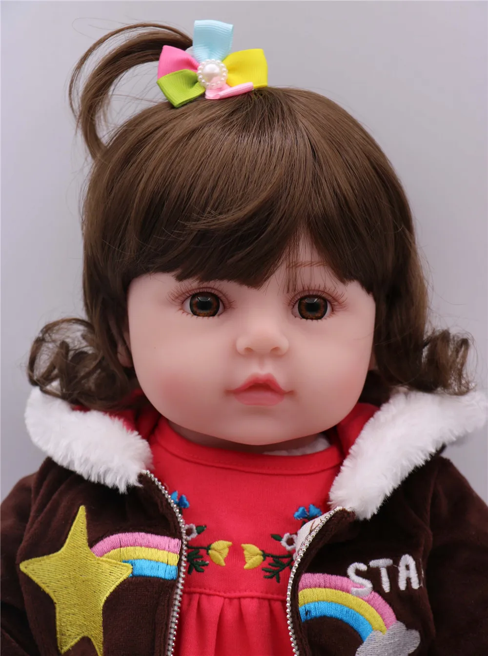 58 см Силиконовая виниловая Кукла Reborn Baby Girl real Alive для новорожденных детей Этническая bebes детская кукла реборн