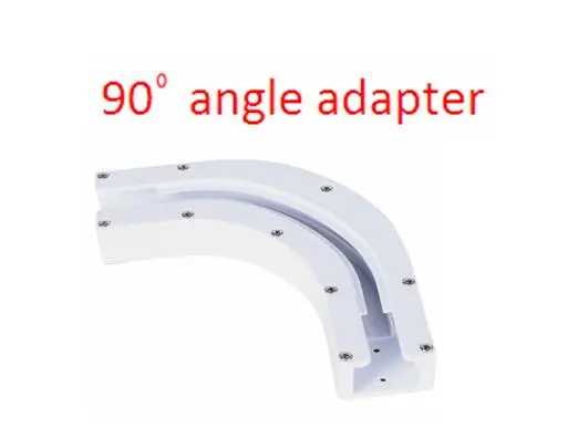 90 angle adapter Электрический CurtaFor Xiaomi Mijia Aqara МОТОР автоматическая система Занавес Рельс умный дом Супер Довольно тихий угол опционально - Цвет: 90 angle adapter