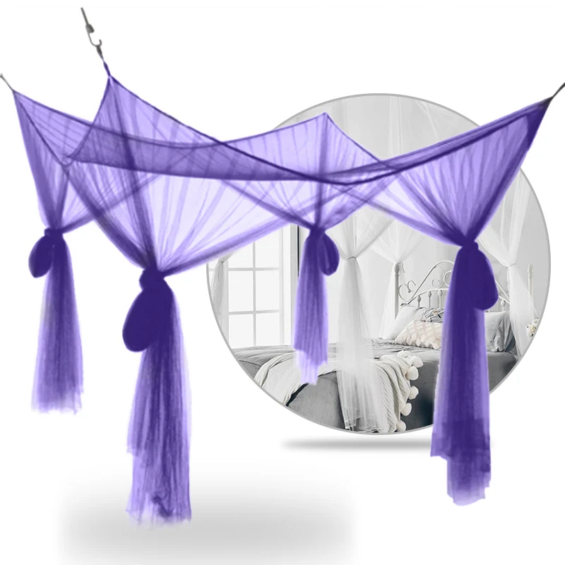 

HOT 2019 Summer Mosquito Net Elegant Lace Canopy Curtain Baldachin Netting Quarto Doors For Double Moustiquaire Beds Kids Room