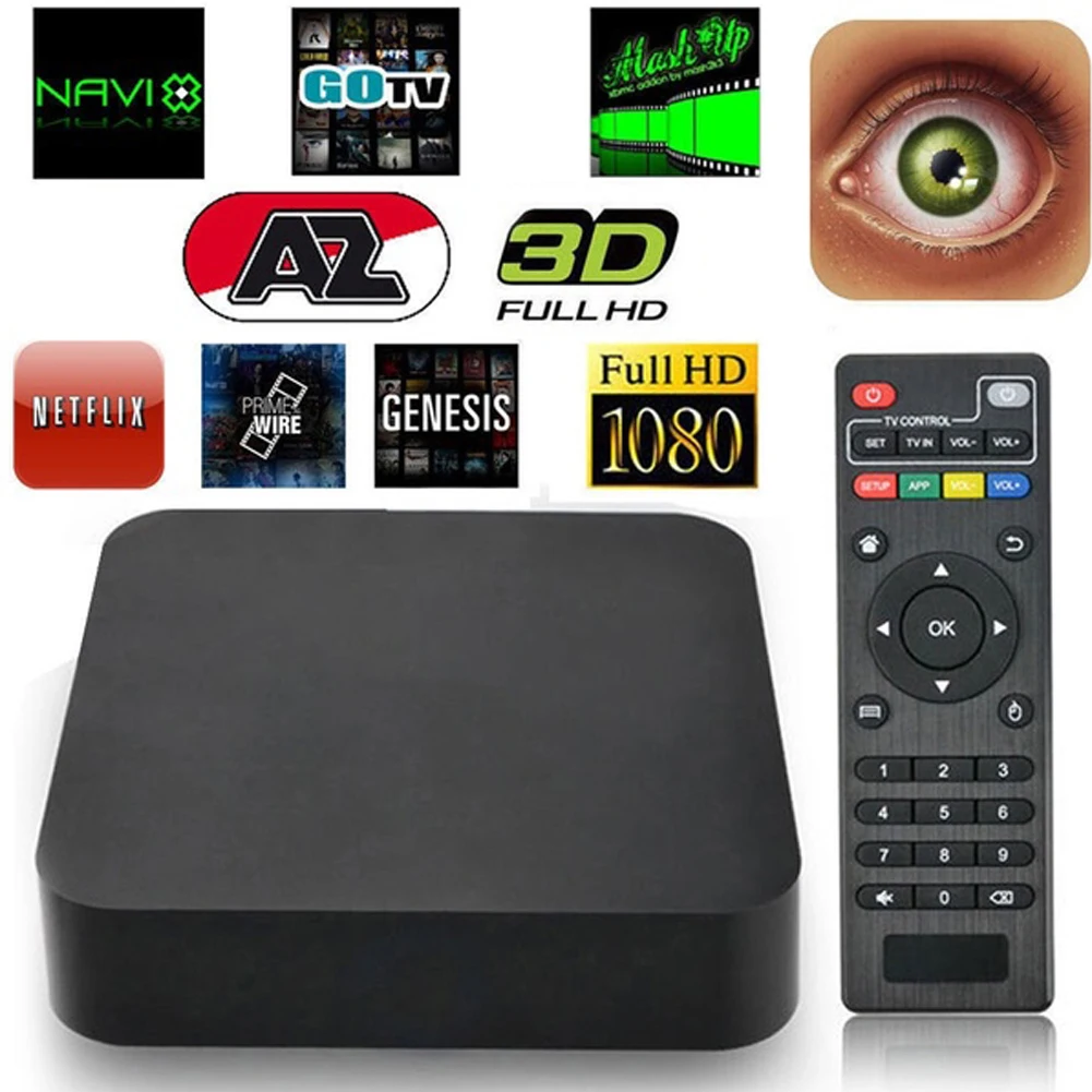 S805 Quad Android 4 42 игровая ТВ приставка Full HD 1080 P WiFi Smart set 1G + 8 GB|ТВ-приставки и