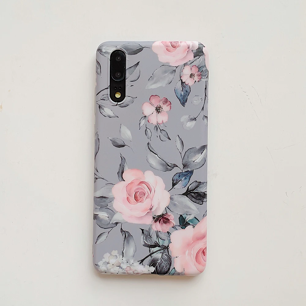 Чехол для телефона LOVECOM для huawei mate 30 Lite P20 P30 Pro Lite mate 20 Lite Pro винтажный красивый цветок мягкий IMD полный корпус задняя крышка
