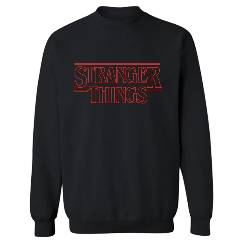 Мужская хлопковая толстовка с надписью Stranger Things модная капюшоном бесплатная