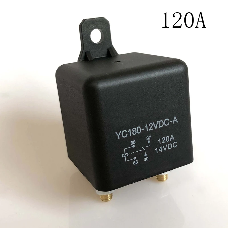 

1pcs 120A high power car relay 12V/24V high current total power switch start relay 4 feet