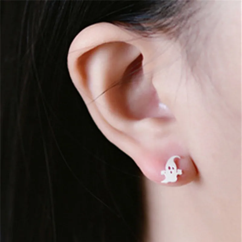 Серьги гвоздики в простом стиле PINKSEE корейские милые серьги виде тыквы на