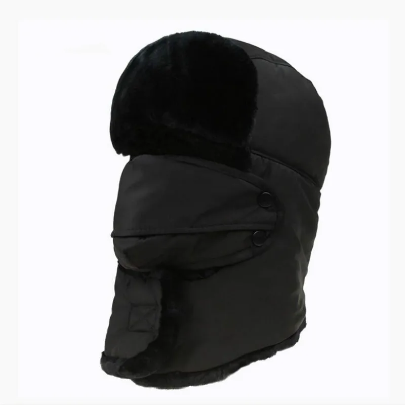 Которая в душе Защита лица и шеи бомбер шапка для женщин мужчин сплошной цвет