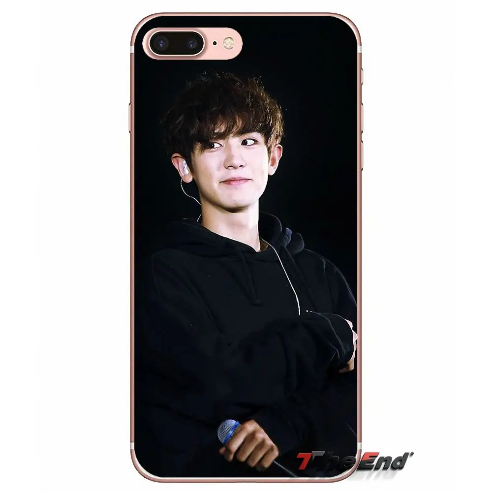 Для iPhone X 4 4S 5 5S 5C SE 6 6S 7 8 Plus Samsung Galaxy J1 J3 J5 J7 A3 A5 2016 2017 Park Chanyeol EXO Star прозрачный ТПУ