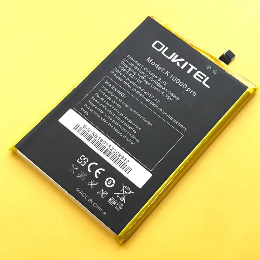 Oukitel k10000 Pro Двойной аккумулятор, оригинальный большой емкости, настоящий 