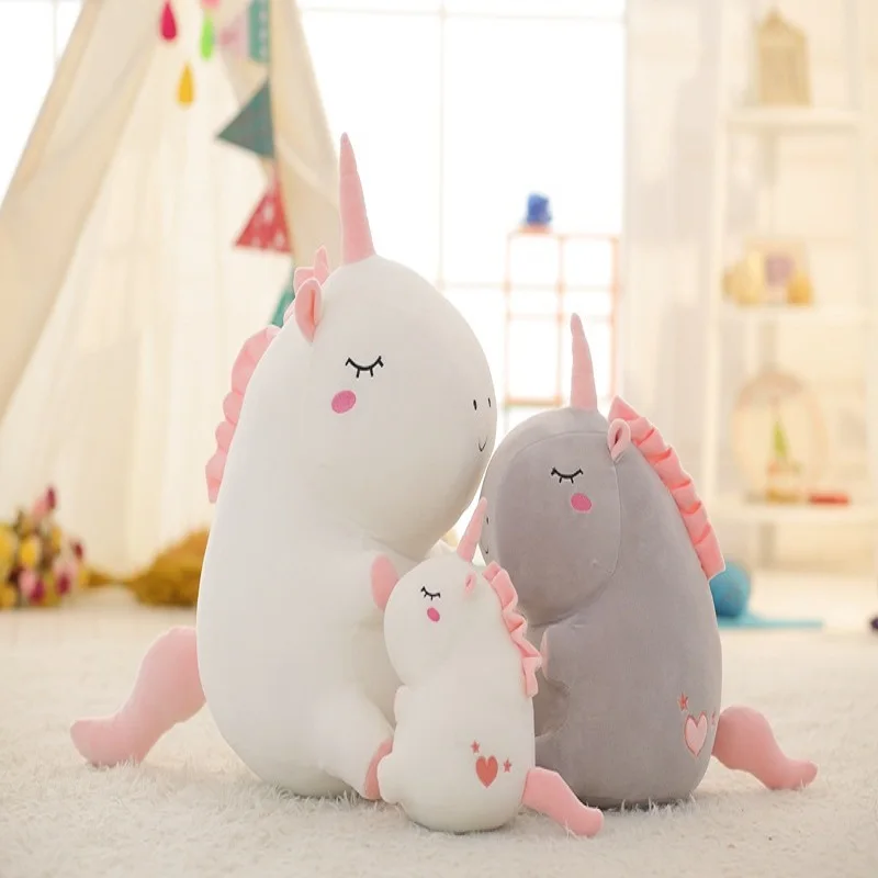 Icottbaby 25/35 см 2 Стиль спальный Единорог кукла прекрасный жира животных мультфильм