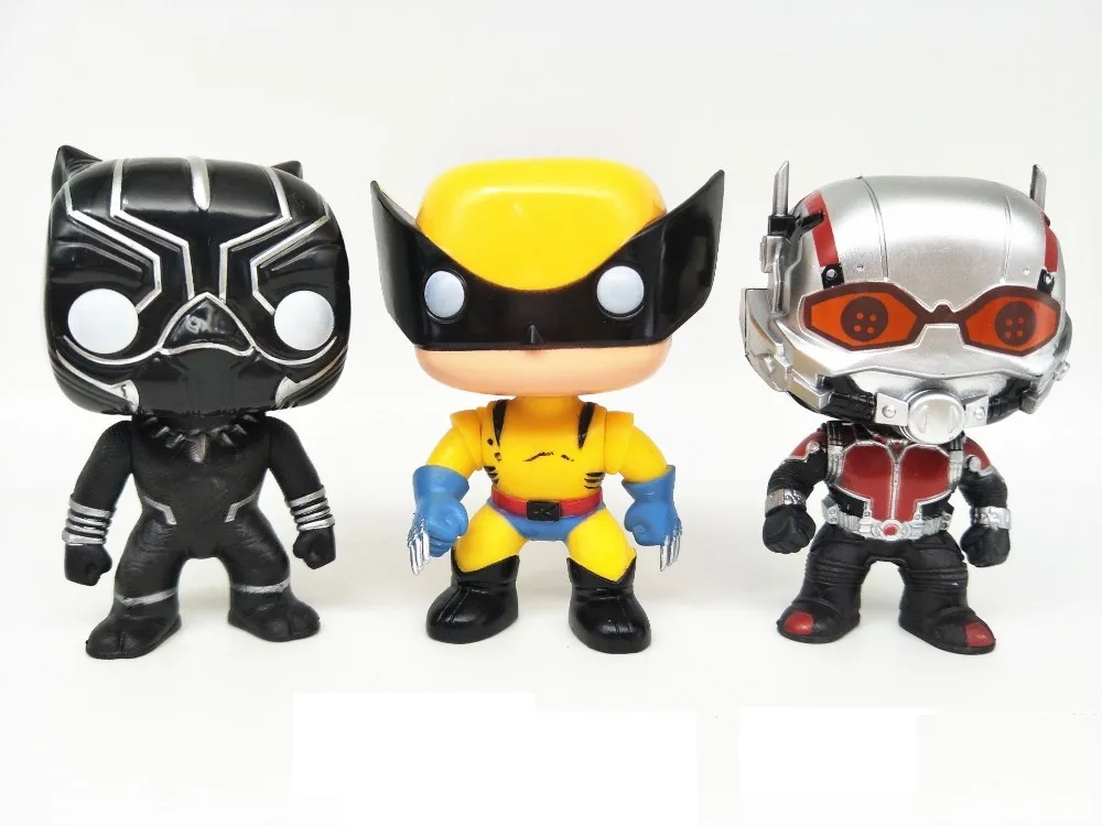 Лига Справедливости и Марвел Халк Железный человек Человек паук Logan модель