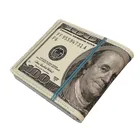 Милые двойные 100 доллара США Деньги кошелек новый дизайн Новинка смешной подарок мальчик молодых мужчин бумажник женщины Монета Чехол искусственная кожа