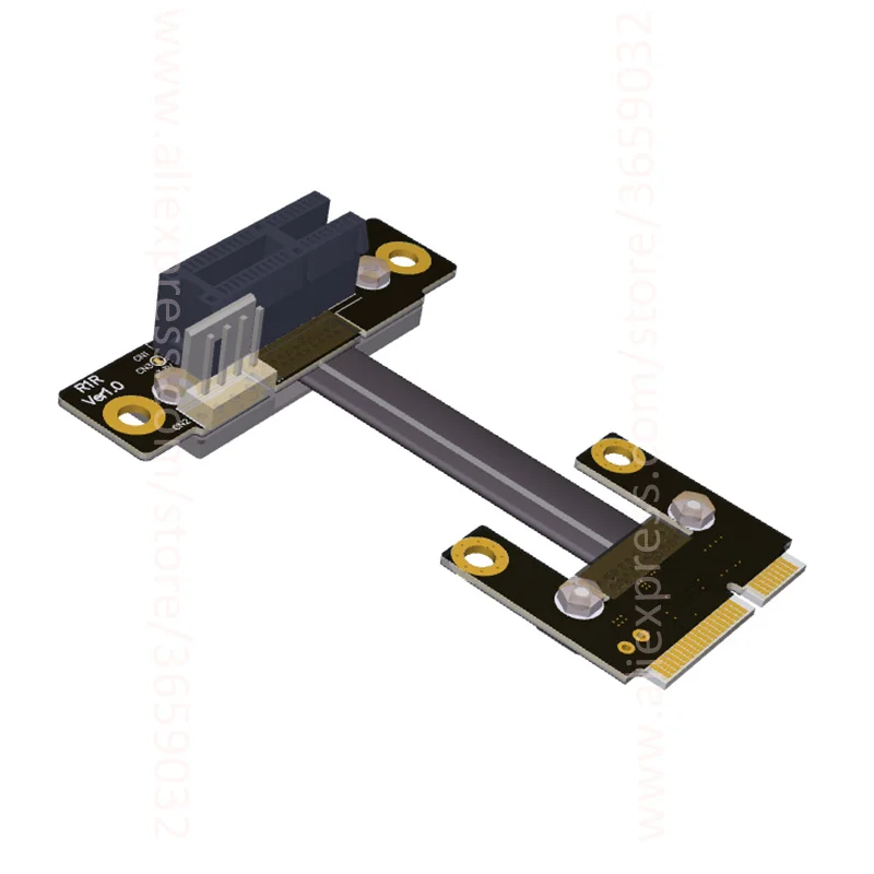Riser PCIe 1x PCI E x1 для Mini половина mPCIe адаптер карты налокотник дизайн Gen3.0 кабель 8