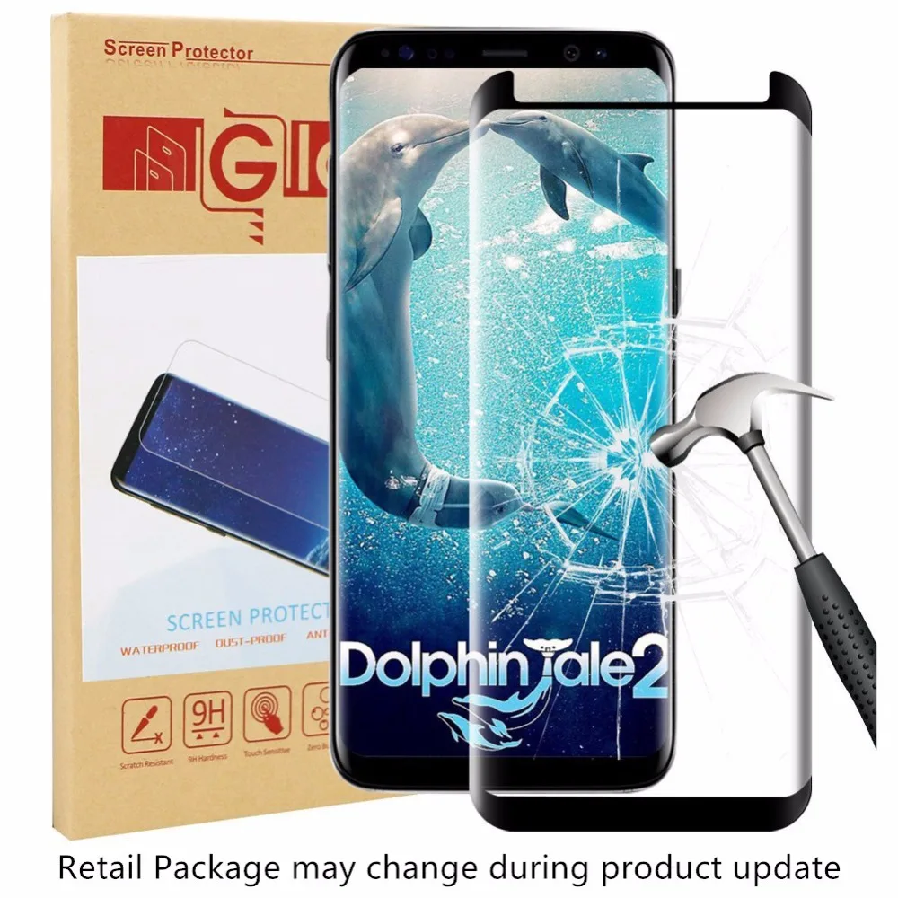 3D Curved Full Cover Screen Protector For Samsung Galaxy s9 Case Friendly Tempered Glass S9 Plus with Package | Мобильные телефоны