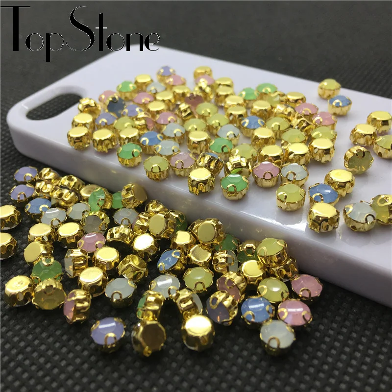 200 шт. 5 мм круглые каучуковые чаты пришивные камни розовый синий зеленый белый