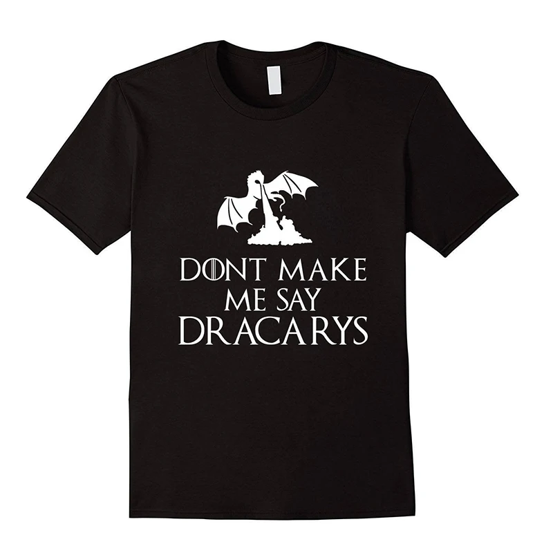 Женская футболка с принтом Мама Драконов sunfiz YF надписью Don't Make Me Say Dracarys в стиле
