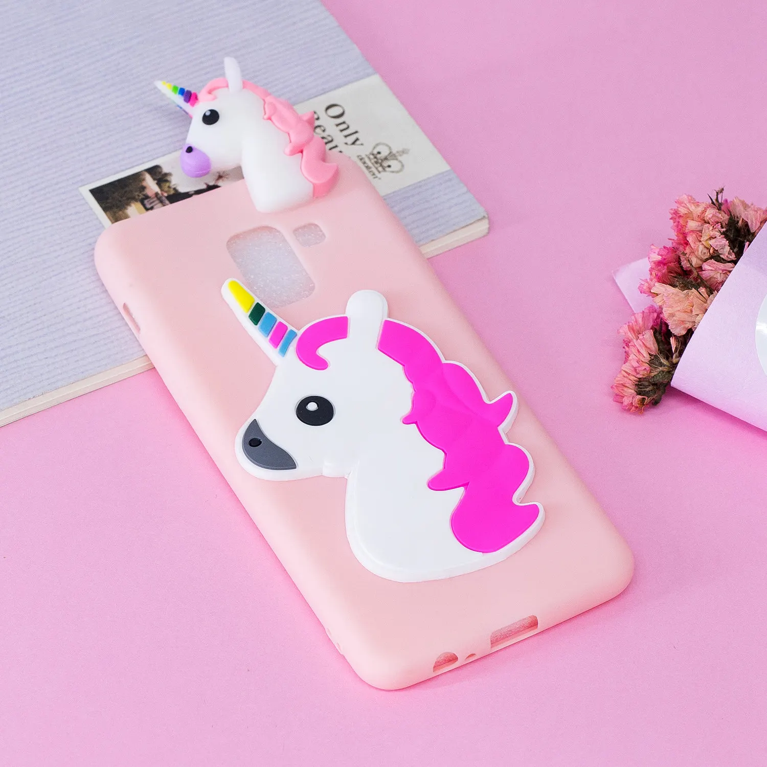 Мягкий кожаный TPU чехол для Samsung Galaxy A8 2018 со стереоскопическим 3D силиконовый
