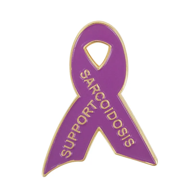 

Support Sarcoidosis Awareness Purple Ribbon Lapel Pins
