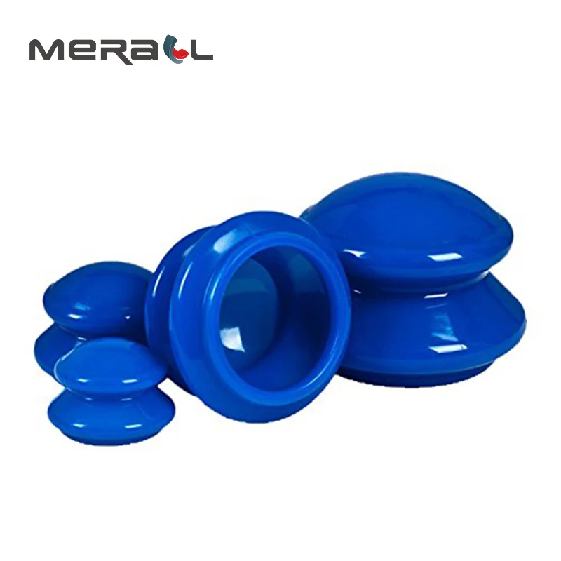 

4Pcs AntiCellulite Silicone Vacuum Cans Body Massage Cupping Set Health Care Chinese Suction Cup Sucker Relief Pain Ventosa