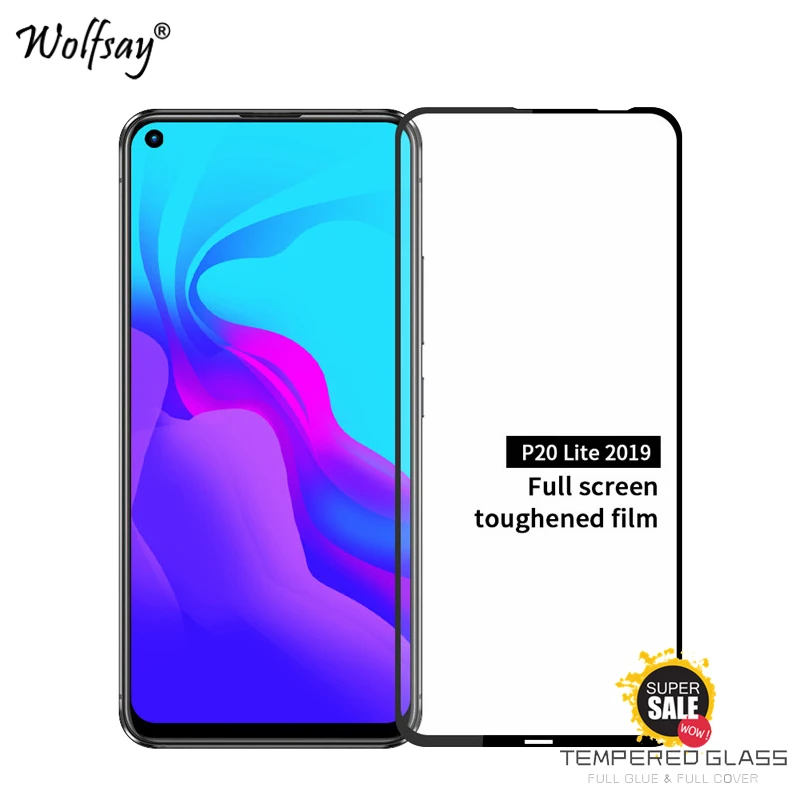 

2 шт полное покрытие клея стекло Huawei P20 Lite 2019 защита экрана закаленное стекло Huawei P20 Lite 2019 пленка Huawei P20 Lite 2019