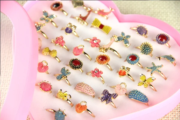 36 шт. кольца смешанные оптовая продажа ювелирные изделия партии Кристальные