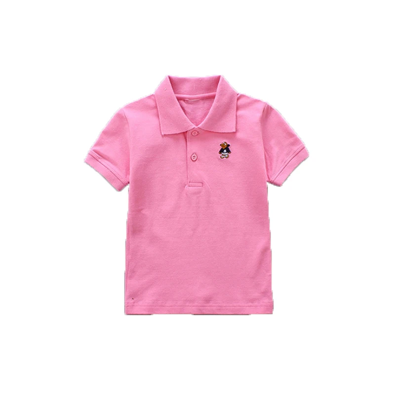 

Kids Polo for Girls & Boys Shirt Age 2-14 Children Polo Shirt Solid Breathable Quick Dry Polos Short Sleeves Uniform Shirt